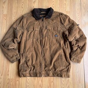 O’Neill Men's Brown Sherpa-Collar Work Jacket